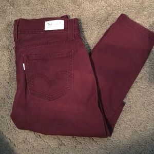 NWOT Maroon Levi's